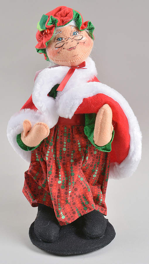 Santa and Mrs Santa Festive Mrs Santa - No Box by Annalee-1