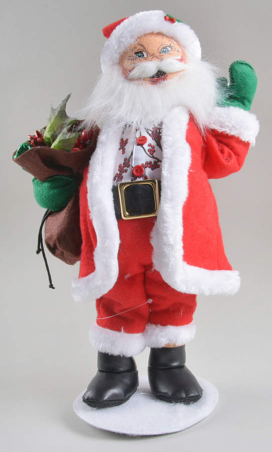 Santa and Mrs Santa Winter Berry Santa - No Box by Annalee-1