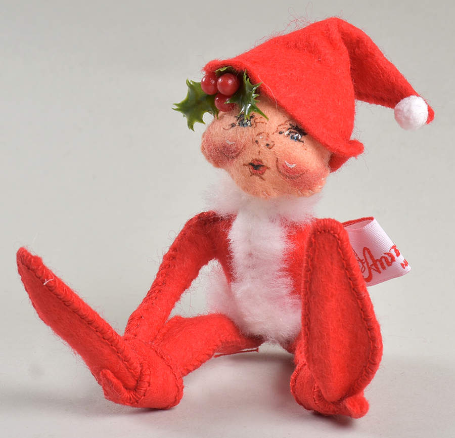 Elves & Gnomes Red Christmas Elf - No Box by Annalee-1