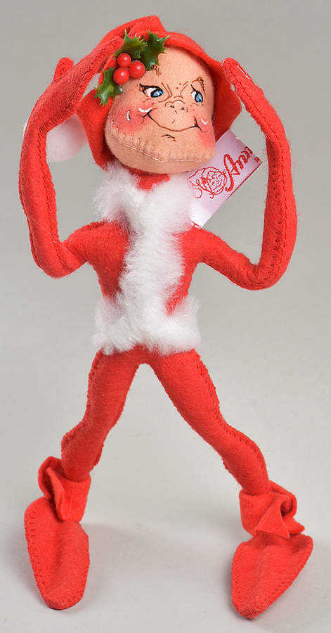 Annalee Christmas Doll Red Christmas Elf - No Box by Annalee-1