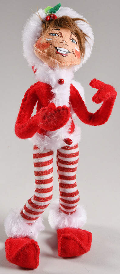 Elves & Gnomes Red Shimmermint Elf - No Box by Annalee-1