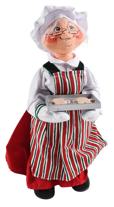 Santa and Mrs Santa Mrs Baking Santa - No Box by Annalee-1