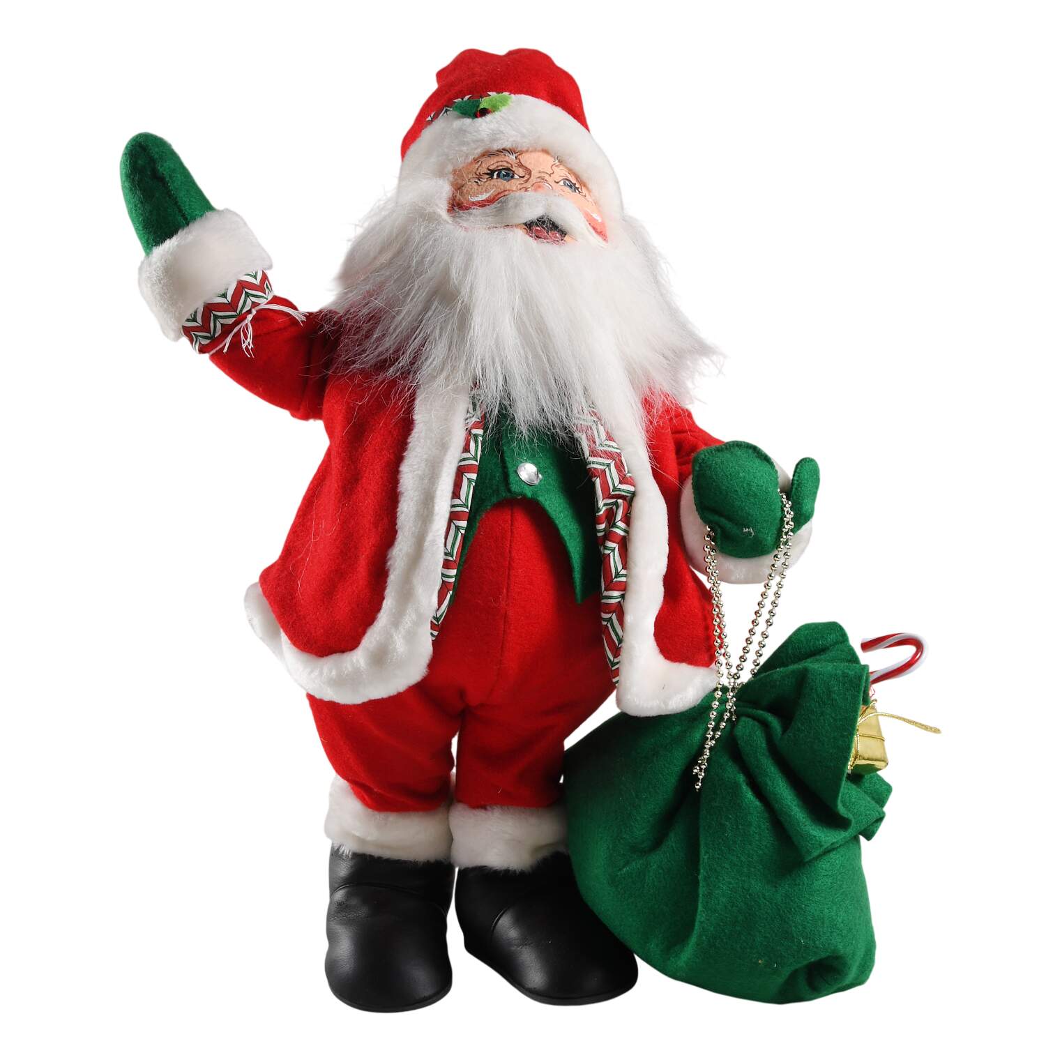 Santa and Mrs Santa Christmas Candy Santa - No Box by Annalee-1