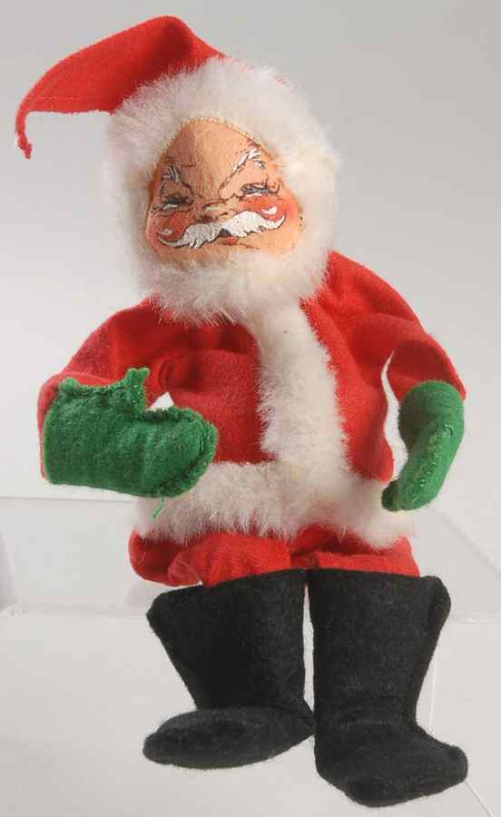 Santa and Mrs Santa Santa With Fur Trim - No Box by Annalee-1