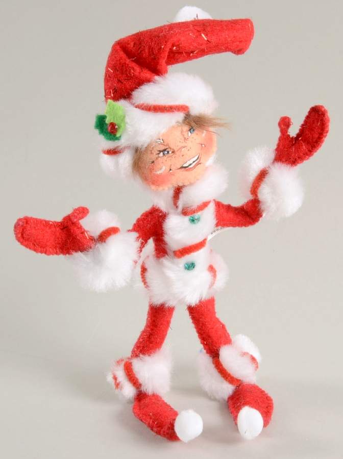Elves & Gnomes Red Peppermint Twist Elf - No Box by Annalee-1