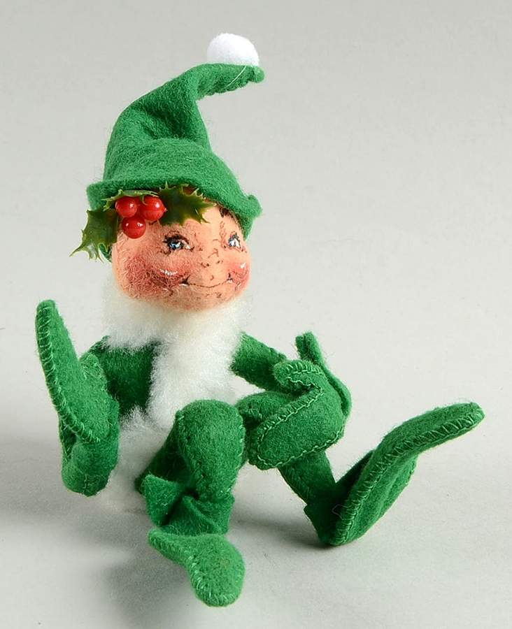 Elves & Gnomes Green Christmas Elf - No Box by Annalee-1