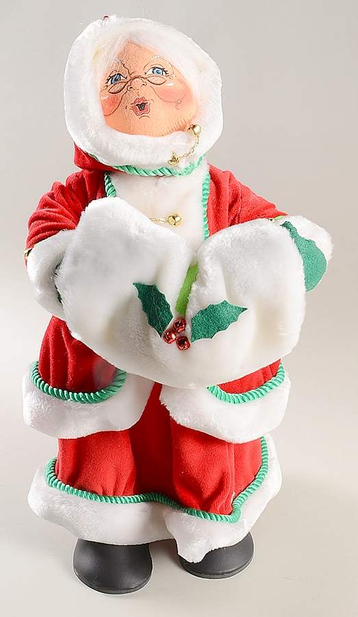 Santa and Mrs Santa Jinglebell Mrs Claus - No Box by Annalee-1