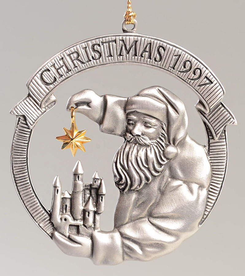 Annual Pewter Ornament Santa Claus - Boxed by Avon-1