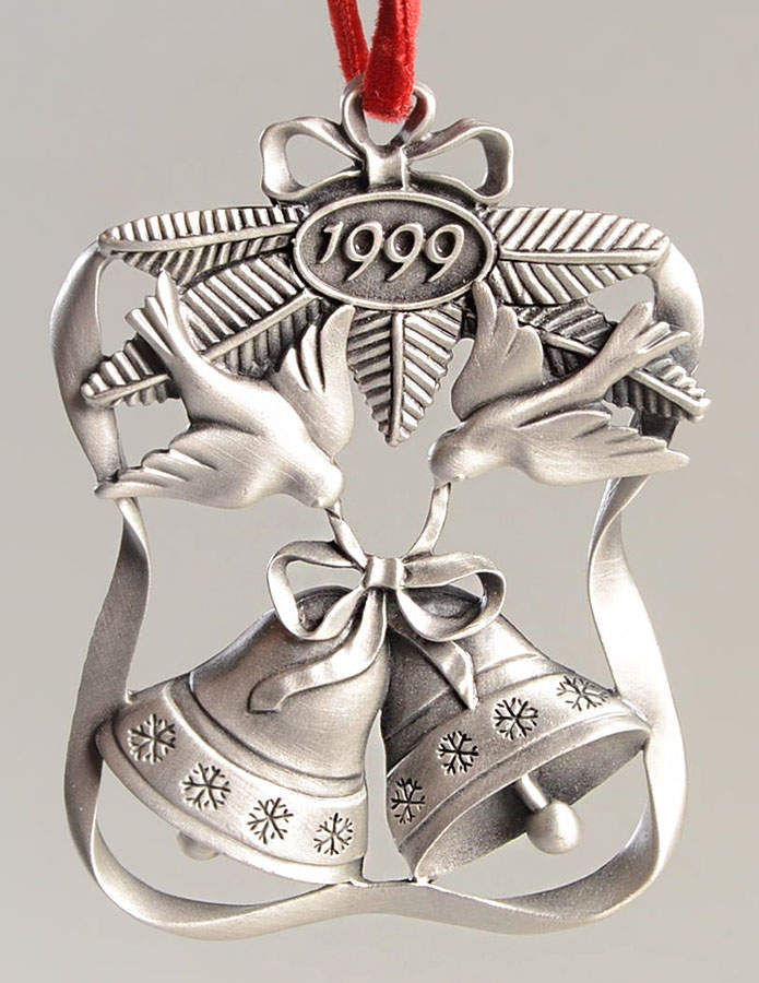 Annual Pewter Ornament Season Of Peace - Boxed by Avon-1