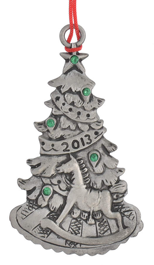 Annual Pewter Ornament Christmas Tree - Boxed by Avon-1