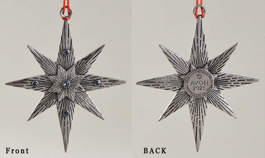 Annual Pewter Ornament Starry Night - Boxed by Avon-1