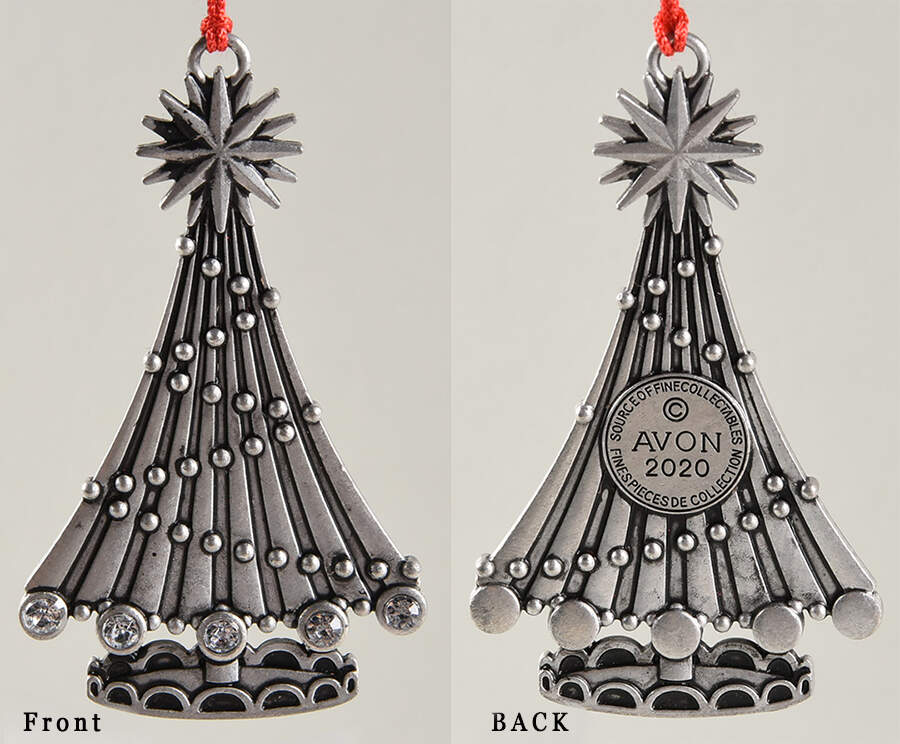 Annual Pewter Ornament Christmas Tree - No Box by Avon-1