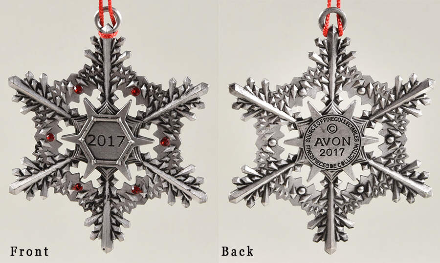 Annual Pewter Ornament Snowflake - Boxed by Avon-1
