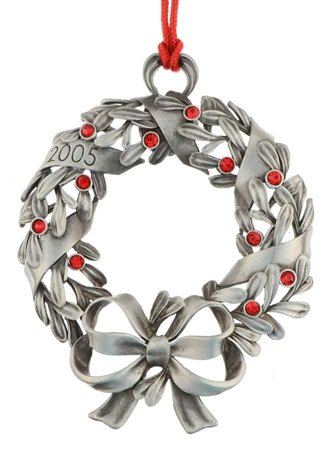 Annual Pewter Ornament Wreath - Boxed by Avon-1