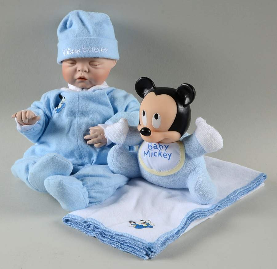 Disney Babies in Dreamland Baby Mickey - No Box by Ashton Drake-1