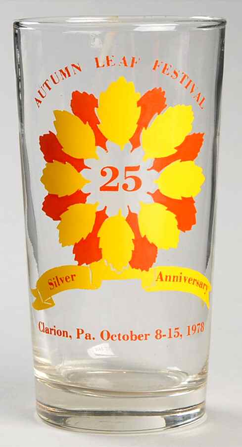 Autumn Leaf Festival Glass Silver Anniversary - No Box by Autumn Leaf Festival-1