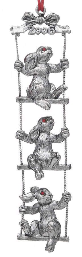Bunny Ornament Swing - Boxed by Arthur Court-1