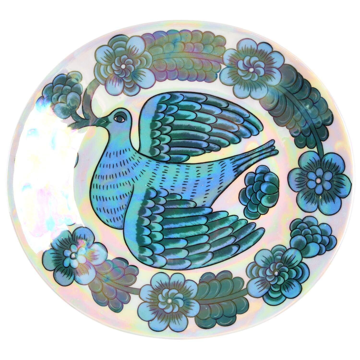Arabia Single Release Plates Peace Dove - Birger Kaipiainen - Boxed by Arabia of Finland-1
