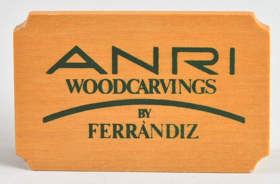 Advertising Signs Anri Woodcarvings - Wood Advertising Sign by Anri-1