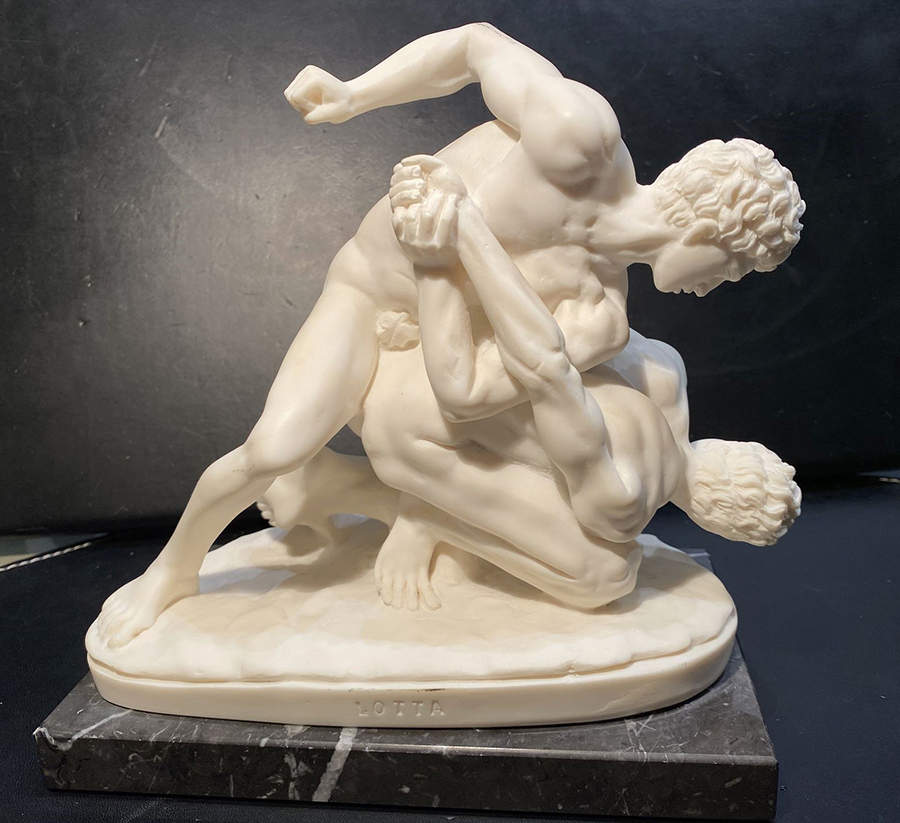 A Santini Sculptures Wrestlers - No Box by A Santini Sculpture-1