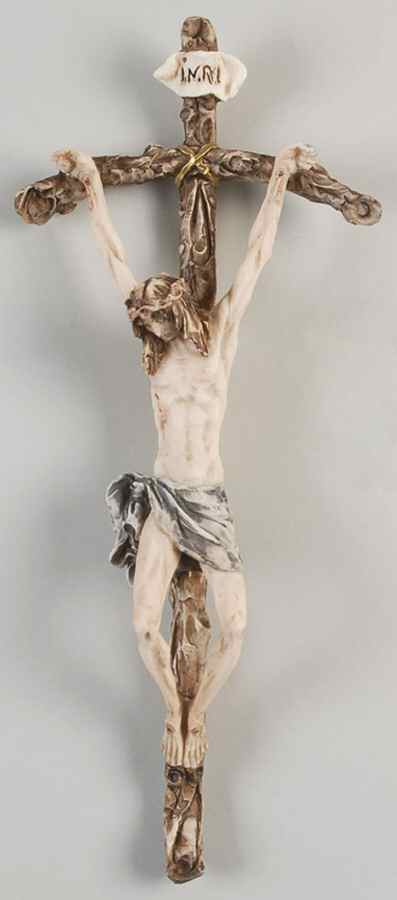 A Santini Sculptures Crucifix-Bent Style - No Box by A Santini Sculpture-1
