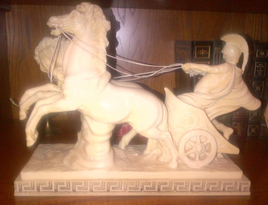 A Santini Sculptures Roman Chariot - No Box by A Santini Sculpture-1