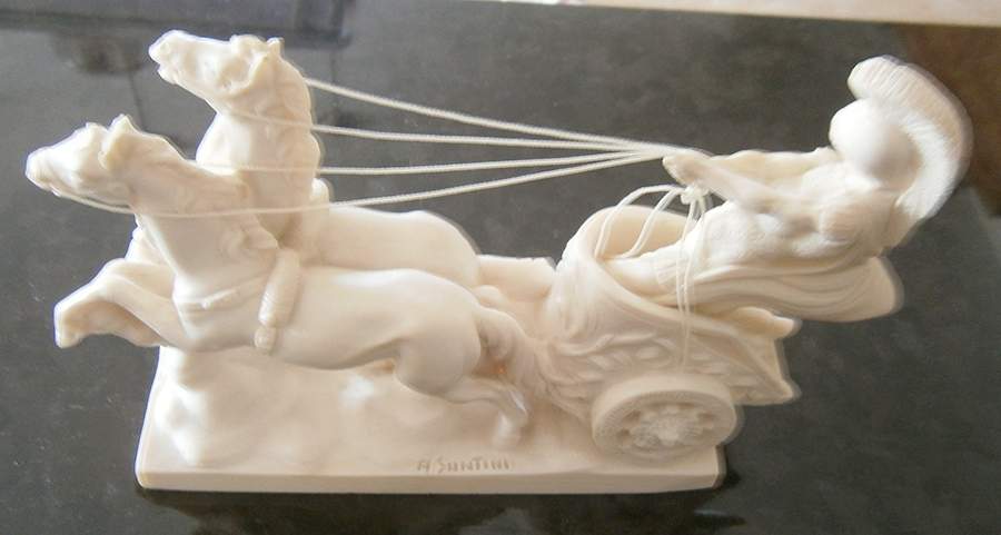A Santini Sculptures Roman Chariot-Small - No Box by A Santini Sculpture-1
