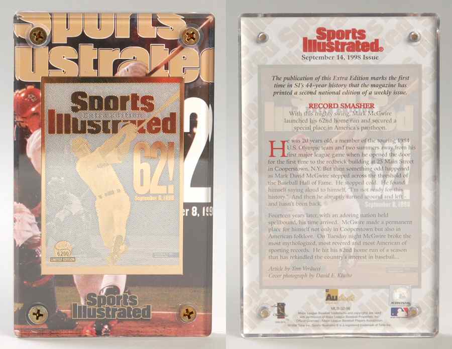 Authentic Images Sports Cards McGwire Record Home Run #62 - With Box by Authentic Images-1