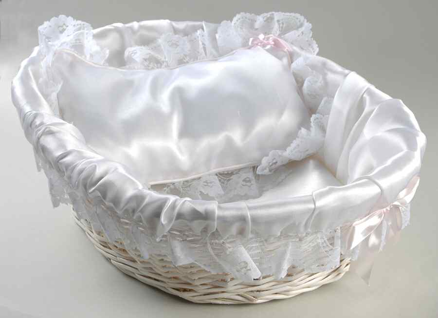 So Truly Real White Satin Bassinet - Boxed by Ashton Drake-1
