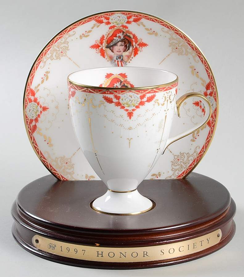Honor Society-Cup & Saucer Honor Society - Boxed by Avon-1