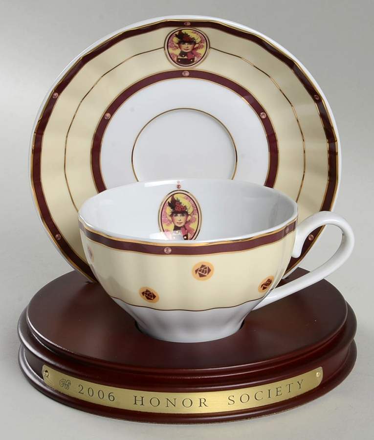 Honor Society-Cup & Saucer Honor Society - With Box by Avon-1