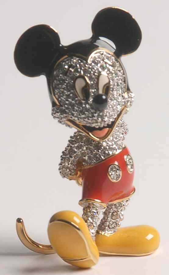 Disney Jeweled Pave Figurines Mickey Mouse - Boxed by Arribas Brothers-1