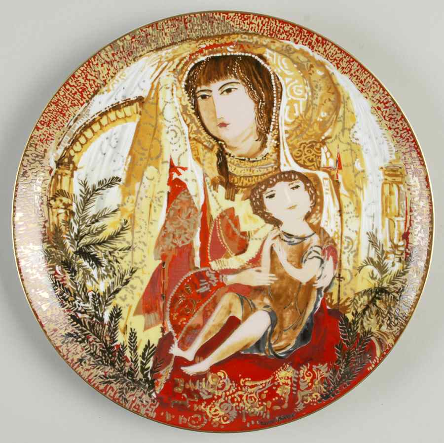 Byzantine Triptych Madonna And Child - No Box by Anna Perenna-1