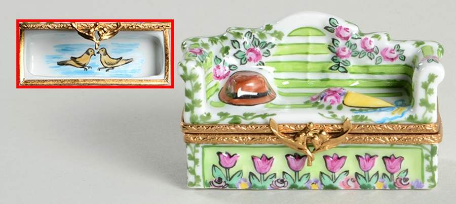Artoria Limoges Boxes Garden Bench - Boxed by Artoria Limoges-1