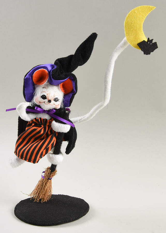 Halloween Mice Flying Witch Mouse - No Box by Annalee-1