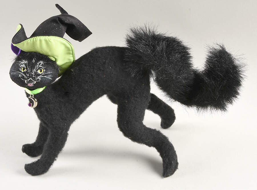 Annalee Halloween Dolls Scared Cat, Sparkle Hat - No Box by Annalee-1