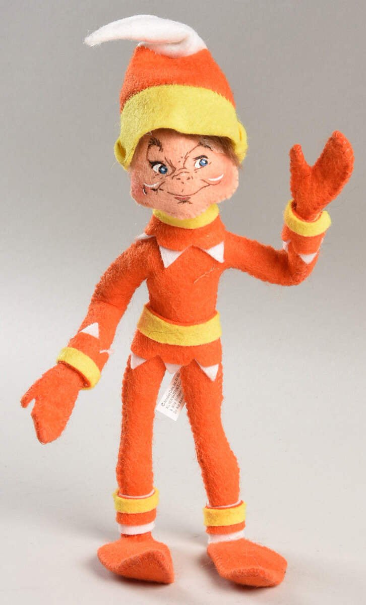 Annalee Halloween Dolls Candy Corn Elf-Orange - No Box by Annalee-1