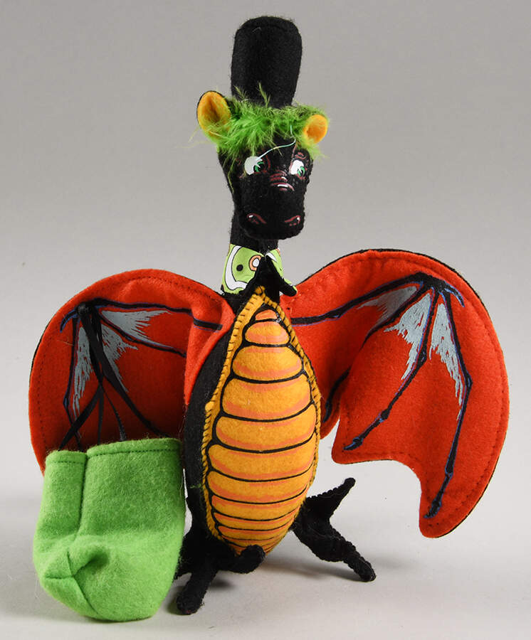 Annalee Halloween Dolls Trick Or Treat Halloween Dragon & Bag - No Box by Annalee-1