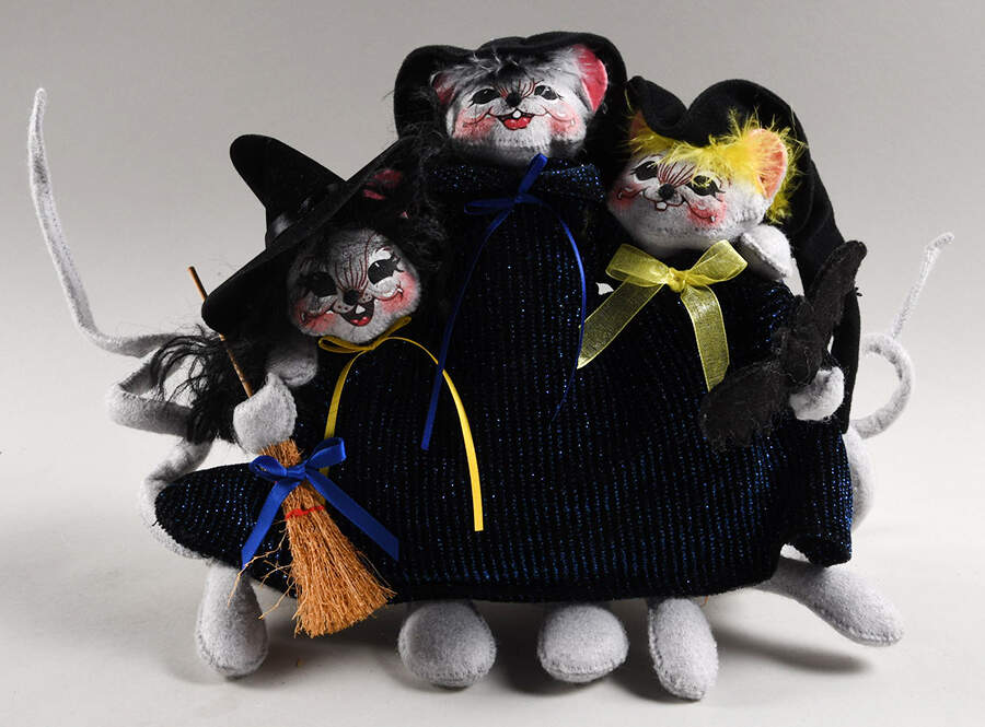 Halloween Mice Triple Trouble Bunch Of Witch Mice  - No Box by Annalee-1