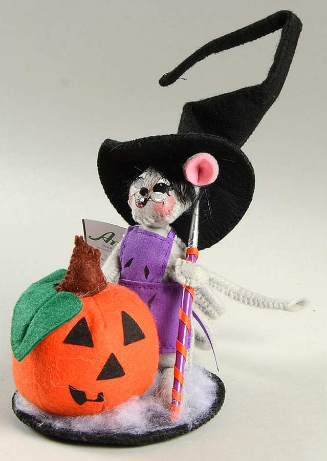 Halloween Mice Pumpkin Painter Witch Mouse - No Box by Annalee-1