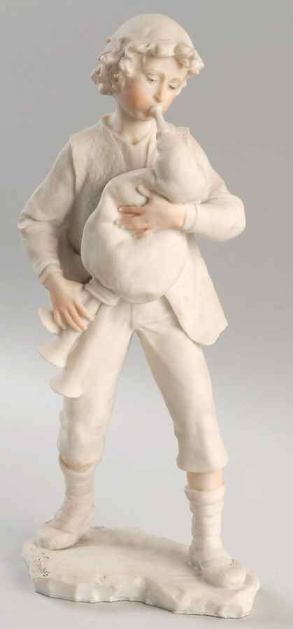 Nativity-White Bagpipe Player - No Box by Armani-1