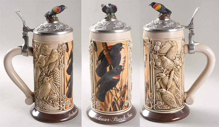 American Songbird Red-Winged Blackbird - Boxed by Anheuser-Busch-1