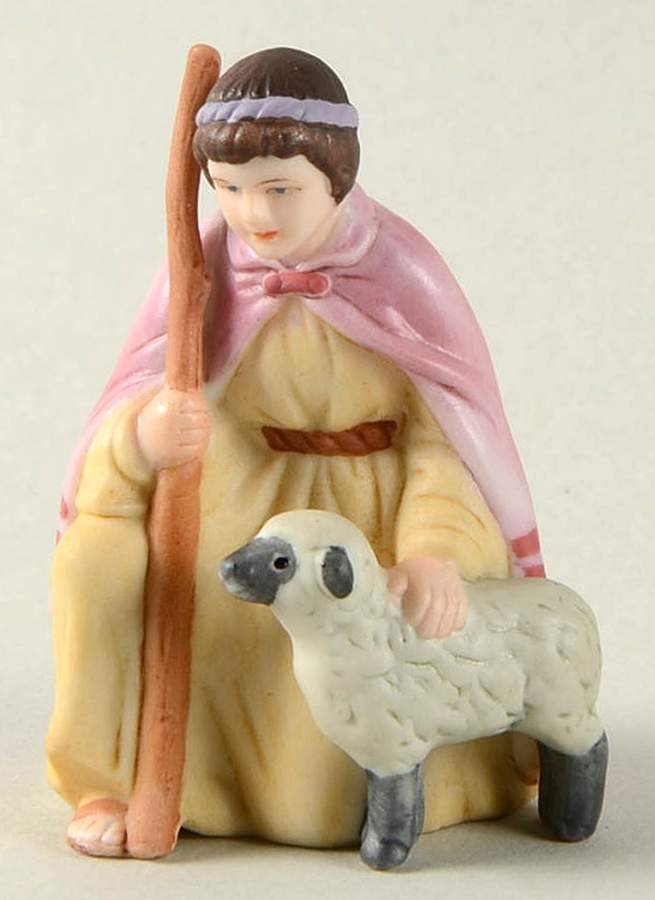 O Holy Night Nativity Shepherd Boy And Lamb - Boxed by Avon-1
