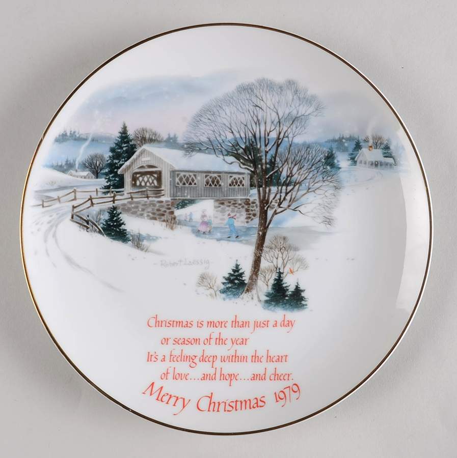 Christmas Plates Christmas 1979 - Boxed by American Greetings-1