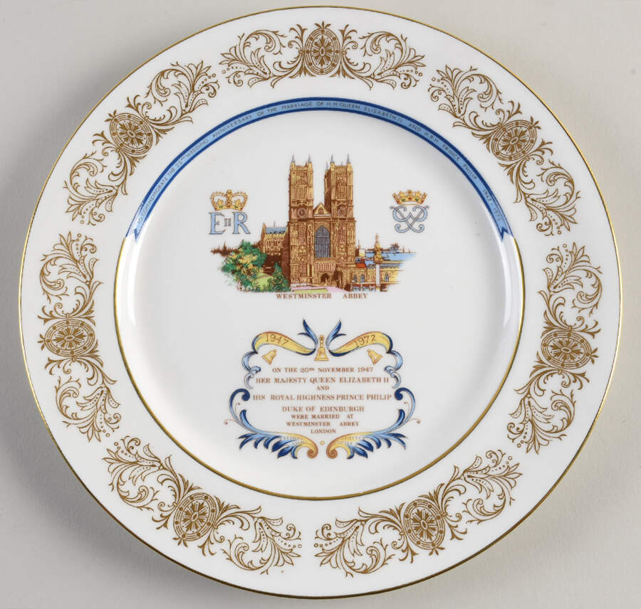 Royal Wedding 25th Anniversary-Queen Elizabeth&Philip - Boxed by John  Aynsley & Sons-1