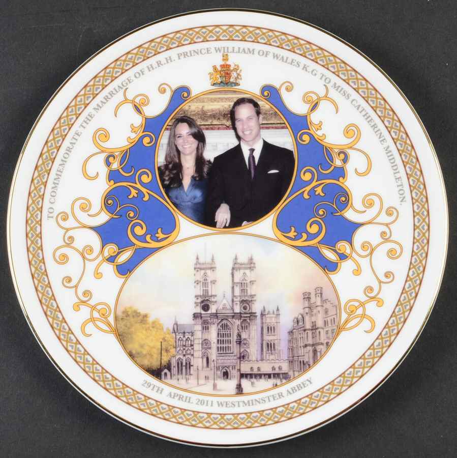 Royal Wedding Westminster Abbey Plaque - No Box by John  Aynsley & Sons-1
