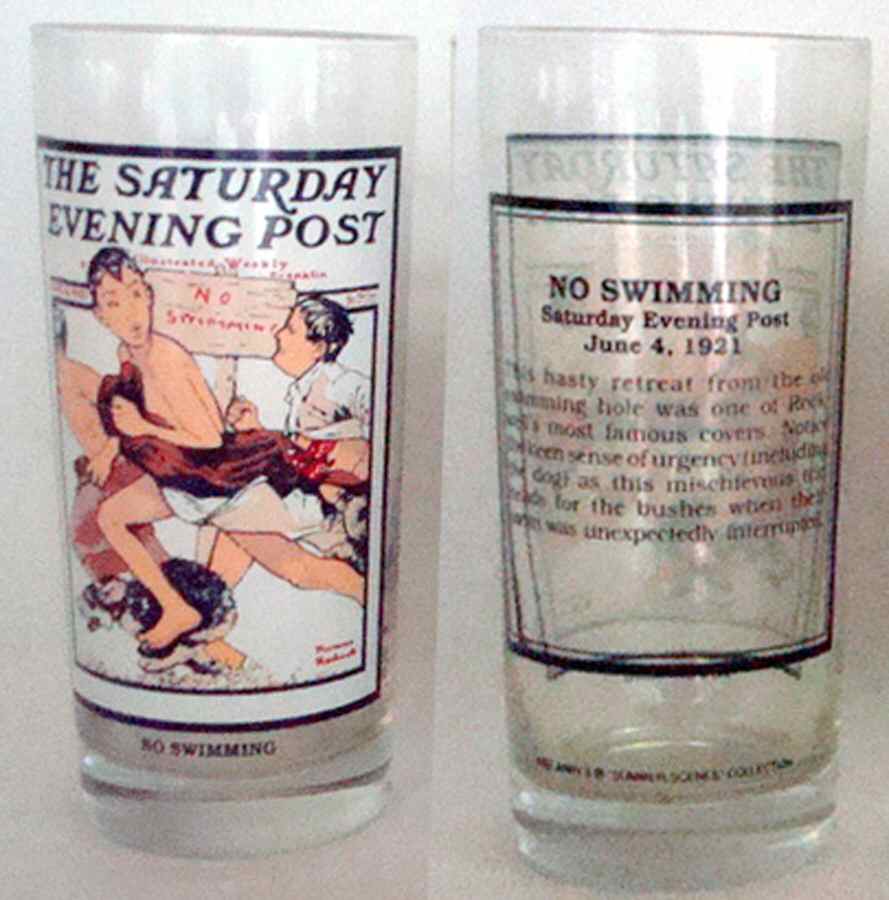 Norman Rockwell 1987 No Swimming - No Box by Arby's-1