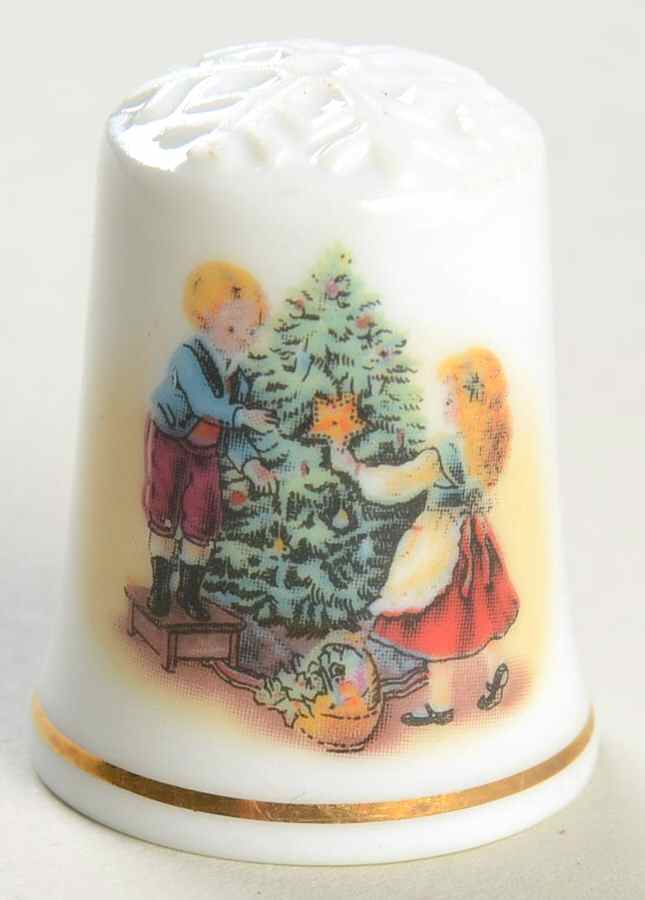 Christmas Thimbles Christmas 1982 - Boxed by Avon-1