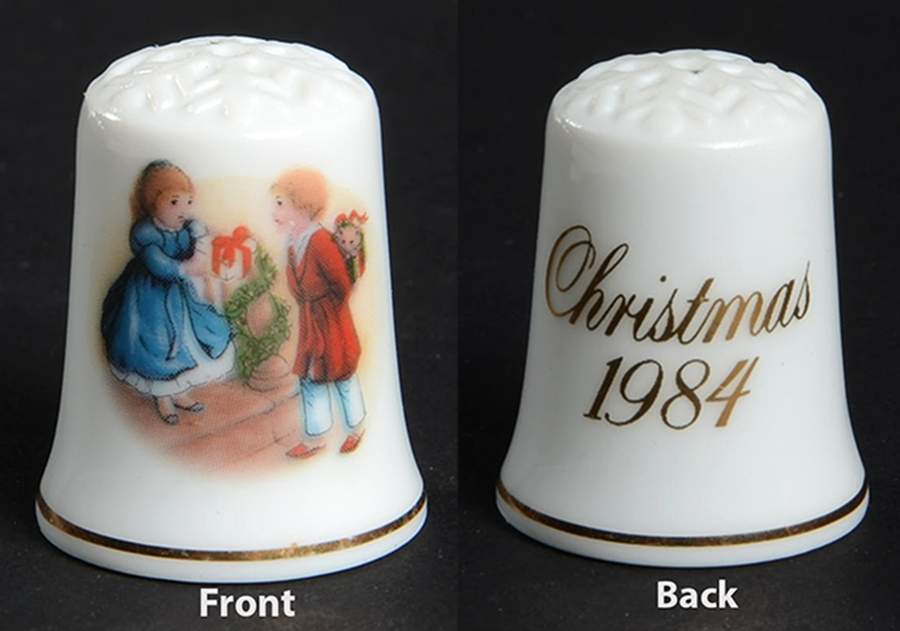 Christmas Thimbles Christmas 1984 - Boxed by Avon-1
