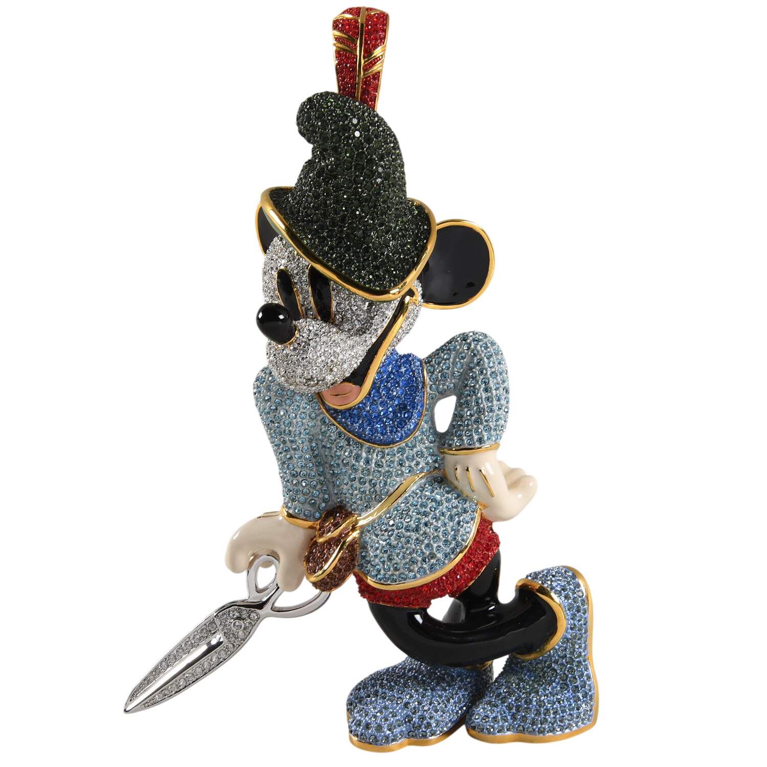 Disney Jeweled Pave Figurines Brave Little Tailor - No Box by Arribas Brothers-1